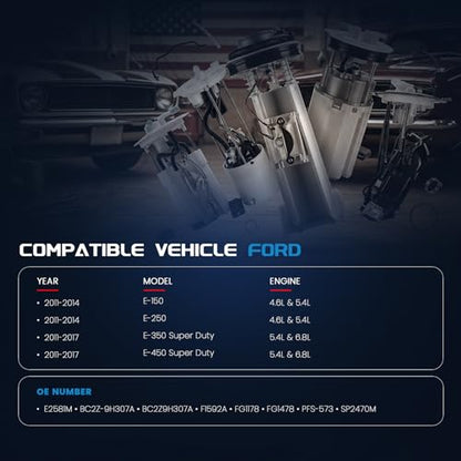 KELOKE Electric Fuel Pump Module Assembly Compatible with Ford - color: E2581M