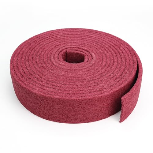 Maroon Scuff Pad Roll 3" x 30 ft - General Purpose Surface Prep for Auto Body, Woodworking & Paint - color: Maroon, style: 3 Inches * 30 Feet