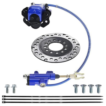 PRO BAT Rear Brake Master Cylinder Caliper Assembly Red And Black (Blue) - color: Blue