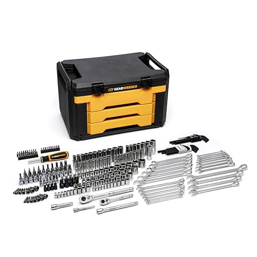 GEARWRENCH 232 Piece 72T 6 & 12 Pt SAE/mm Mechanics Tool Set | GW72LLCBMTS - style: 232 Piece