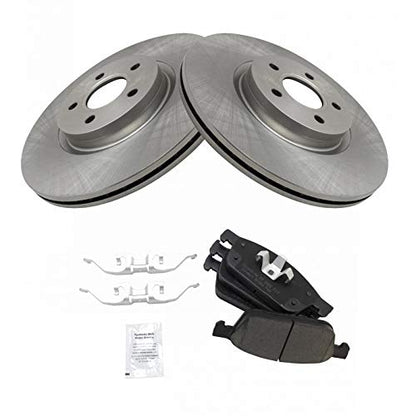 TRQ Front Ceramic Brake Pad and Rotor Set - style: BKA11974