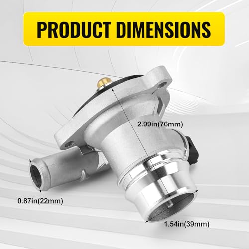 Upgrade Aluminium Thermostat Housing Assembly Compatible with Buick Encore 2013-2021,Chevy Cruze 2011-2016 Sonic 2012-2020 Chevy Trax 2013-2021 - Replaces 25200455 55565336 55579010 55593034 131-180 - color: 55565336