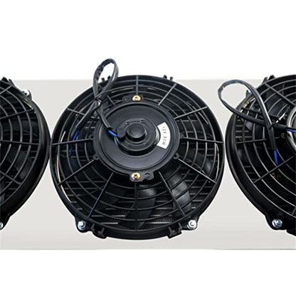 4 Row Radiator Shroud Fan For Jeep Cherokee XJ Comanche 1991-2001 - size: 4 Row Radiator/w Cap+Shroud Fan+Relay Kit