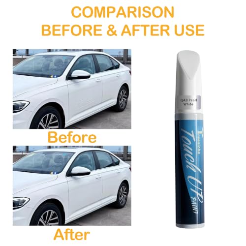 Touch Up Paint for Nissan Pearl White Tricoat QAB Paint Code Scratch Repair - color: Fit for Nissan Pearl White Tricoat (QAB)
