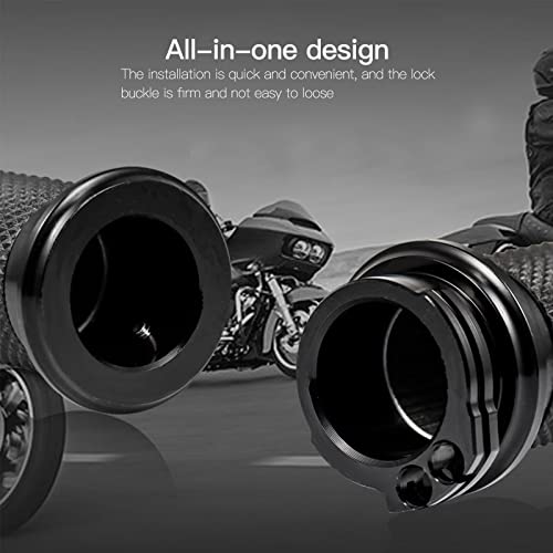 25mm Motorcycle Handlebar Hand Grips Universal Replacement for 2004 Harley-Davidson Road King Police EFI FLHPI