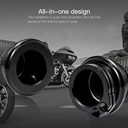 25mm Motorcycle Handlebar Hand Grips Universal Replacement for 2004 Harley-Davidson Road King Police EFI FLHPI
