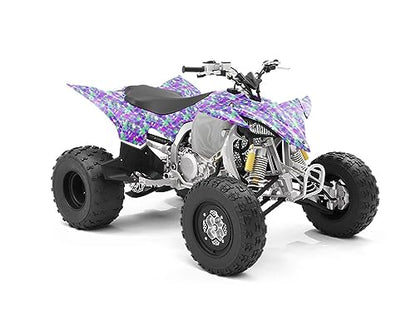 Rwraps Gloss Vinyl Car Wrap Film in Paint Splatter Rebel Yell - 59“ x 1ft - Vehicle Sheet Roll with Adhesive Back and Air Release Technology