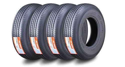 Free Country Grand Ride Set 4 Trailer Tires ST235/80R16 Radial 10 Ply Load Range E Steel Belted Radial w/Featured Scuff Guard 11123 - size: 235/80R16 10PR
