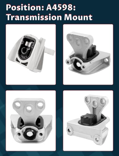 Engine & Transmission Mount Set for 2007-2011 CR-V 2.4L 4WD - size: 2007-2011 H-onda CR-V 2.4L 4WD