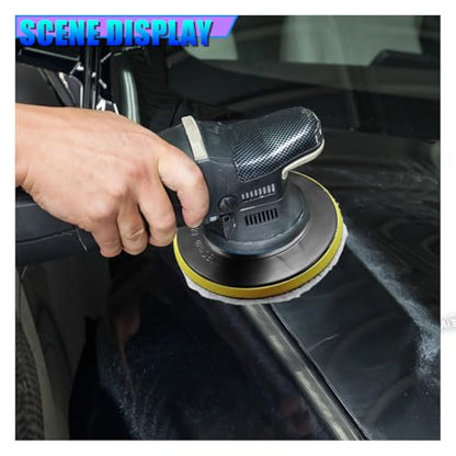 5 Inch Microfiber Car Polishing Pads, Small Automotive Buffing Wheel with M14 Drill Adapter, Vehicle Buffer Polisher Pad for Drill Buffer Attachment (5IN) - size: 5IN