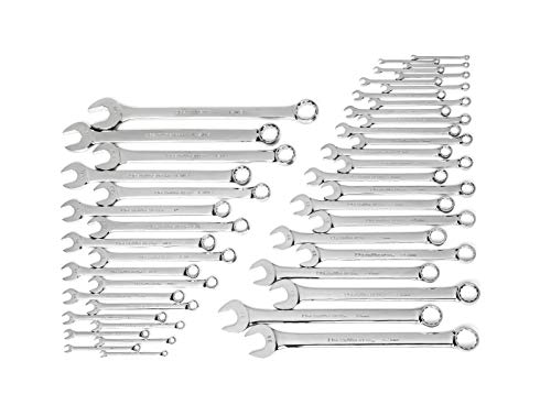 GEARWRENCH 44 Pc. Master Combination Wrench Set, Metric/SAE - 81919 - size: 44 Pc, style: No Storage