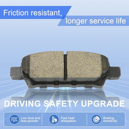 Ceramic Rear Brake Pads for Jeep Compass,Patriot - size: D1037