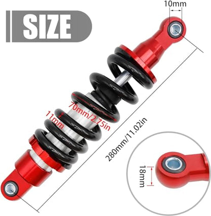 280mm Rear Shock Absorber for 70-125cc Dirt Pit Bike ATV Quad - size: 280