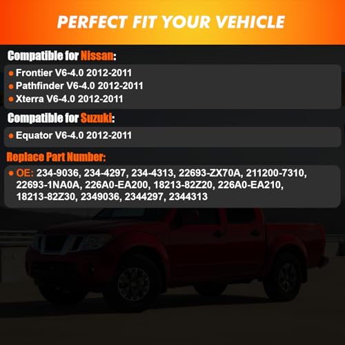 Oxygen Sensor Fit for Nissan Frontier Xterra Pathfinder 4.0L 2011-2012 - size: 234-9036 234-4297 234-4313