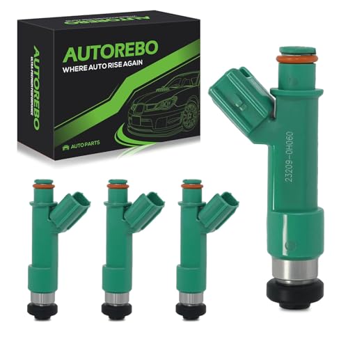 Fuel Injectors Set of 4 Compatible with Toyota Camry RAV4 Corolla Matrix Highlander & Scion tC xB, L4 2.4L # 23209-0H030 232090H030 23209-28080 2320928080 232090H060 MP-10248 MP10248 FJ758 8001735N - size: 758