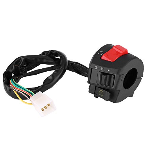 Complete Motorcycle Handlebar Control Kit Universal Fit with Turn Signals Horn Headlight Switches for All Motorcycles