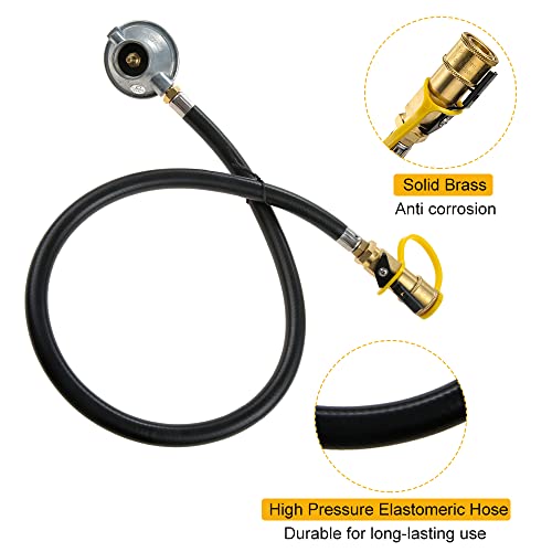 1LB Propane Regulator Tank Gas Regulator Valve With 1/4" Quick Connect