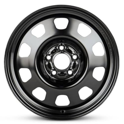 17 x 6.5 in Steel Wheel Rim 5 Lug 114.3mm 40mm Offset 67.1mm CB| Powder-Coated Black finish Fits Chrysler 200 2011-2014 | New OEM Replacement | 5105665AA - size: 17x6.5 inch