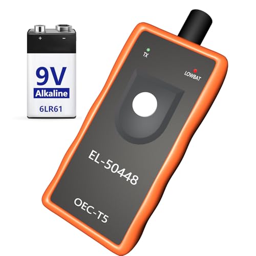 EL-50448 GM TPMS Relearn Tool WITH PREINSTALLED BATTERY, Chevy TPMS Relearn Tool Chevy TPMS Reset Tool GM Tire Tire Air Sensor Reset Activation Tool For 2000-2025 Chevy Buick GMC Cadillac OEC-T5 - size: With Battery