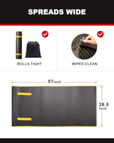 Rolling Mechanic Creeper Mat for Low Profile Cars with Storage Bag