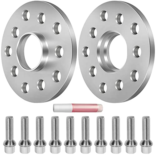 OCPTY 5x100 or 5x112 Wheel adapters 10mm 5 Lug hubcentric with 14x1.5 Studs