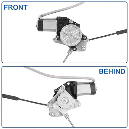 Obaee Window Regulator with Motor Rear Left Driver Side, Replace 748-512 - size: Rear Left Driver Side
