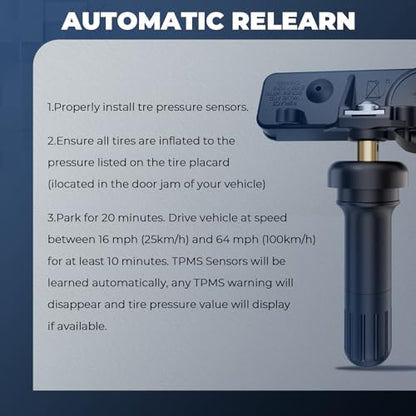 RENECTIV TPMS Sensor,433Mhz Tire Pressure Monitoring Sensor - size: one piece sensor