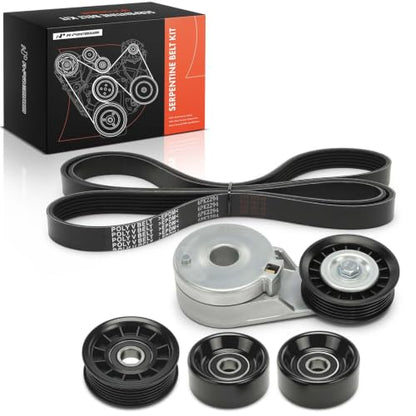 A-Premium Engine Serpentine Belt Drive Kit with Tensioner & Idler Pulley