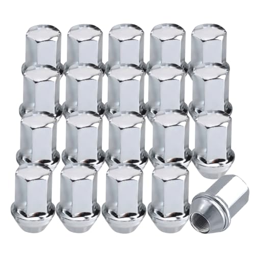 M14x1.5 Lug Nuts 20 Pcs Chrome OEM One-Piece Wheel Lug Nuts - size: 14× 1.5, style: 20pcs,1.77IN