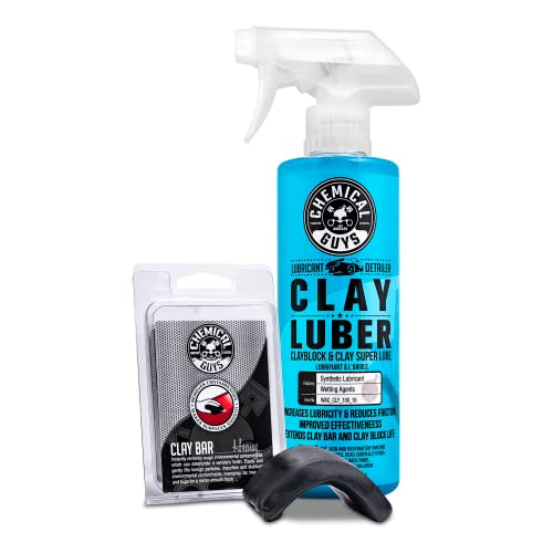 Chemical Guys, Heavy Duty Clay Bar & Luber Kit, Paint Prep, 2-Piece Set - style: Heavy Clay Bar Kit