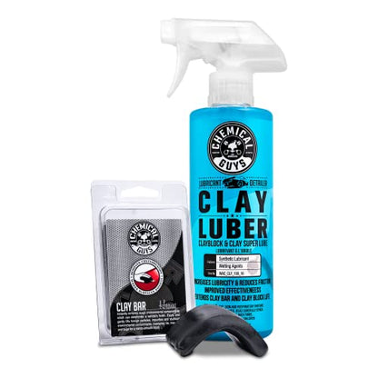 Chemical Guys, Heavy Duty Clay Bar & Luber Kit, Paint Prep, 2-Piece Set - style: Heavy Clay Bar Kit