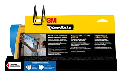 3M Hand-Masker Pre-Loaded Dispensers Masking Film Tape Kit, M3000-PAK