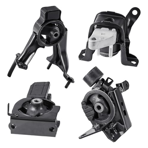 VEVOR Engine and Transmission Motor Mount Kit Replacement, Set of 4, Compatible with 2003–2008 Toyota Corolla 1.8L L4, Replace OE# A4220, A4219, A4218, A4221, Secure Support - size: 2007–2011 Toyota Camry 2.4L