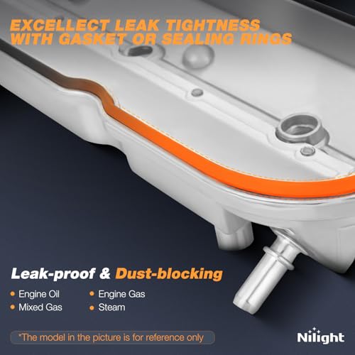 Nilight Engine Valve Cover with Gasket Replece# SK264969 12639758 - size: for Cadillac Escalade 2009-2014, GMC Savana 09-20