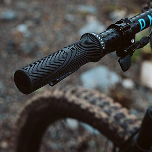 PNW Components Loam MTB Bike Grips – Mountain Bike Handlebar Grips - color: Blackout, size: Standard