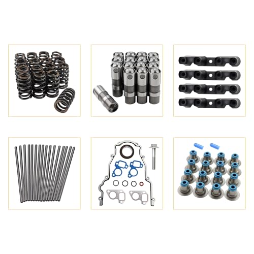 Sloppy Mechanics Stage 2 Camshaft Lifters Install Kit for GM CHEVY 1997-2007 SS2 LS1 4.8 5.3 5.7 6.0 6.2 LS Cam LQ4 LM7 Repalce E1840P HL2148S PR-15740S