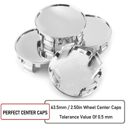 RTrhinotuning 4PCS 2.5 in Wheel Center Caps Compatible with Lexus SC300 SC400 GS400 GS300 GS430 ES330 LS430, 42603-24250 42603-48060 OD: 2.5"(63.5mm) ID: 2.19"(55.7mm) Chrome Hub Caps - color: Chrome