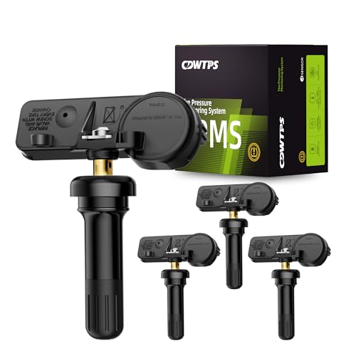 TPMS Sensor,315Mhz Dodge Jeep Chrysler Tire Pressure Monitor Sensor 4 Pack - size: 56029479AB four sensor