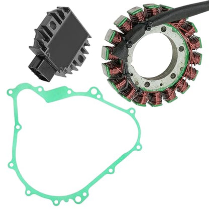 Caltric Stator and Regulator Rectifier with Gasket Compatible With Yamaha Kodiak 400 Yfm400 Yfm-400 2000-2006