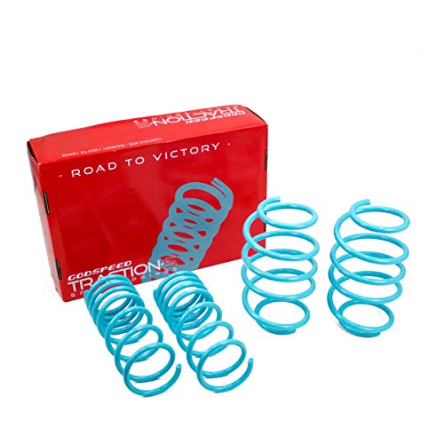 Godspeed LS-TS-NN-0015-A Traction-S Performance Lowering Springs, Reduce Body Roll, Improved Handling, Set of 4, compatible with Nissan Altima Sedan (L32A) 2.5L 2007-12
