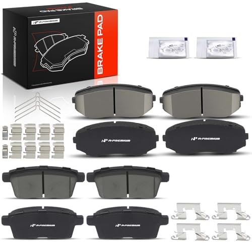 A-Premium Front and Rear Ceramic Brake Pads