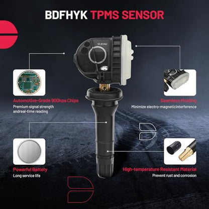 BDFHYK 433Mhz TPMS Sensor Compatible with Chevy Camaro Cruze Impala Malibu Silverado Traverse, GMC Acadia Sierra, Tire Pressure Monitoring System (TPMS) Sensors Replacement 13589601 13598773 13506028 - style: 13598773