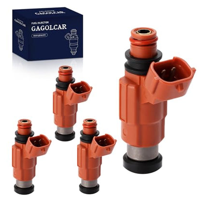4-Pack Fuel Injectors Set | Compatible with Yamaha Outboard 115 HP Marine Mitsubishi Eclipse Galant Mirage Chrysler Dodge Suzuki| Replaces FJ344 CDH210 15710-65D00 - size: 4 X FJ344