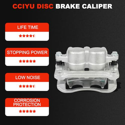 cciyu Front Left Disc Brake Caliper Assembly With Bracket 18B4975A - size: Front Left[18B4975A]