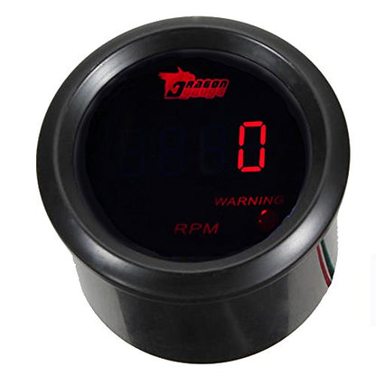 ESUPPORT Car 2" 52mm Digital Tacho Gauge RPM Tachometer Gauge Meter 0-9999 - color: Tacho Gauge
