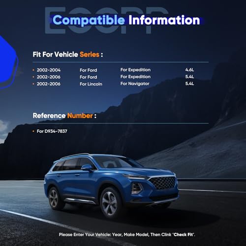 Front Brake Pads,ECCPP Ceramic Brake Pad Sets For Ford For Expedition 02-06 - size: Front D934-7837