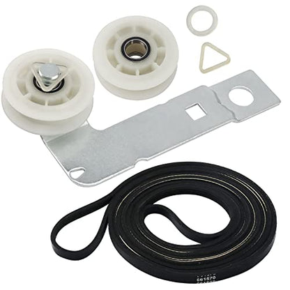 2026 Upgraded 661570V 661570 & 279640 & W10837240 Dryer Drum Belt Idler Pulley and Pulley Kit Fit for Whirlpool Maytag Ken-More Dryers Pulley WED9200SQ0 WED5600XW0 PS11726337 W10547290 by Blutoget