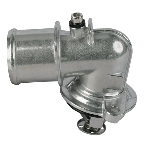 MITZONE Upgrade Aluminum Thermostat Housing Assembly Compatible with Jeep Grand Cherokee 2014-2021 Wrangler 2020-2022 Gladiator 2021 2022 Ram 1500 2014-2022 3.0L Diese Replace 902-3040 68253514AA - color: 68253514AA(Upgrade Aluminum)