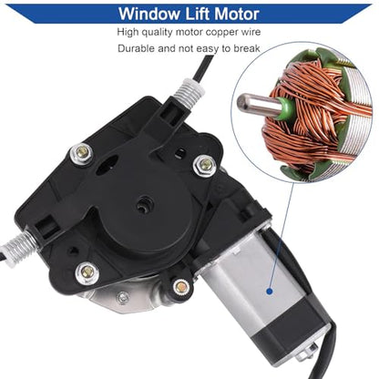 Obaee 741-375 Rear Right Passenger Side Power Window Lift Regulator with Motor Assembly Compatible with 2001-2004 Jeep Grand Cherokee, Replacement OEM 55363284AB - size: Rear Right Passenger Side