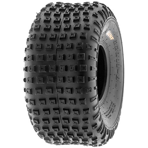 Set Pair of 2 SunF Go Kart/ATV Knobby Sport Tires 22x11-8 22x11x8 6 PR A011 - size: 22x11-8